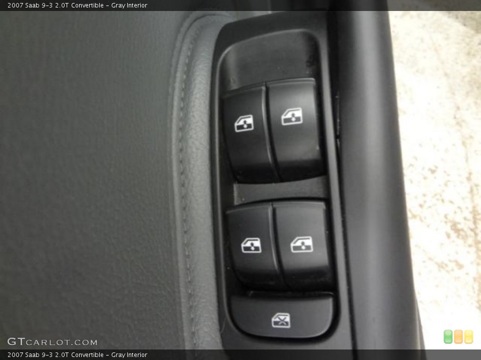 Gray Interior Controls for the 2007 Saab 9-3 2.0T Convertible #79687912