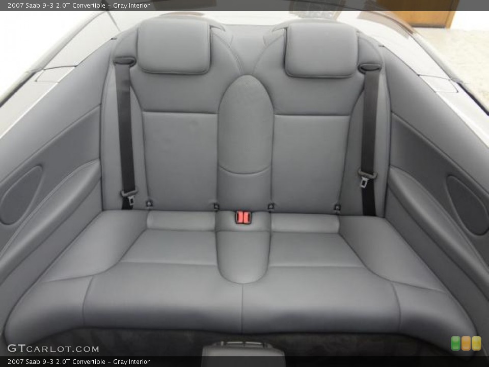 Gray Interior Rear Seat for the 2007 Saab 9-3 2.0T Convertible #79688008