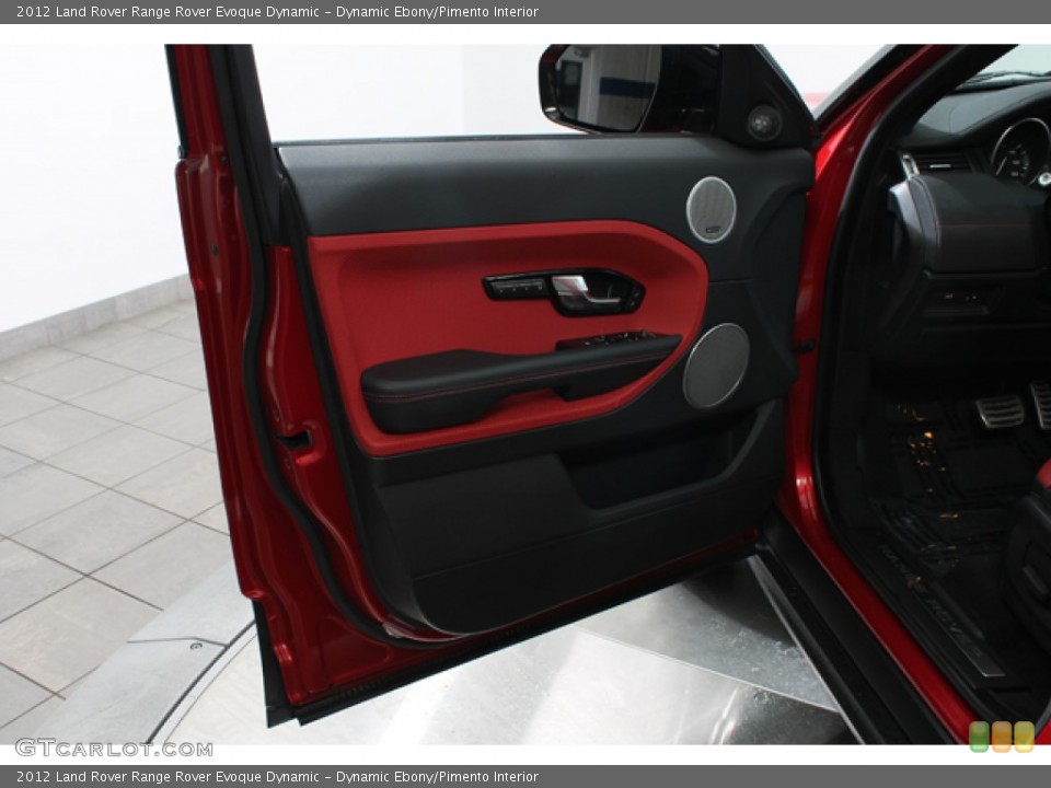 Dynamic Ebony/Pimento Interior Door Panel for the 2012 Land Rover Range Rover Evoque Dynamic #79688680