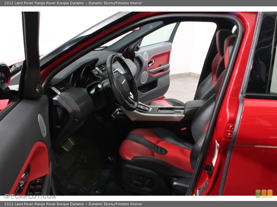Dynamic Ebony/Pimento Interior Photo for the 2012 Land Rover Range Rover Evoque Dynamic #79688725