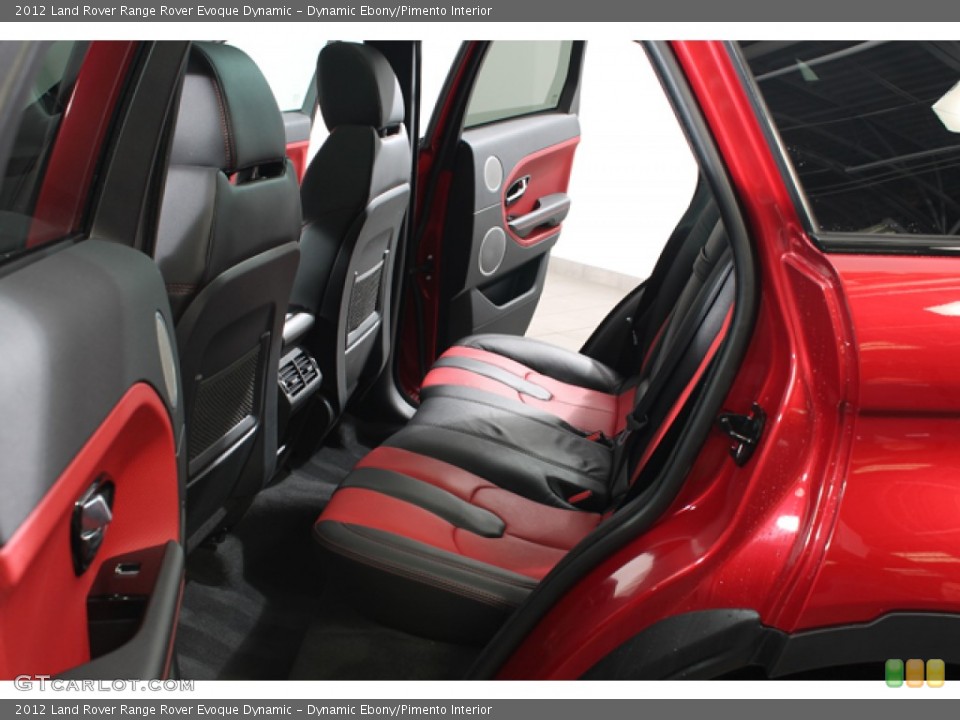 Dynamic Ebony/Pimento Interior Rear Seat for the 2012 Land Rover Range Rover Evoque Dynamic #79688743