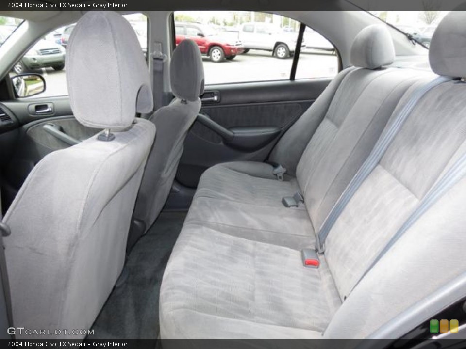 Gray Interior Rear Seat for the 2004 Honda Civic LX Sedan #79689219