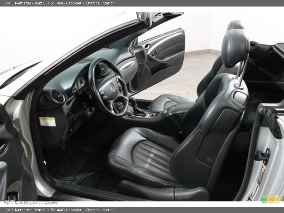 Charcoal Interior Front Seat for the 2005 Mercedes-Benz CLK 55 AMG Cabriolet #79690744