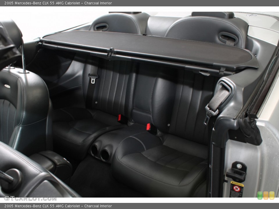 Charcoal Interior Rear Seat for the 2005 Mercedes-Benz CLK 55 AMG Cabriolet #79690760