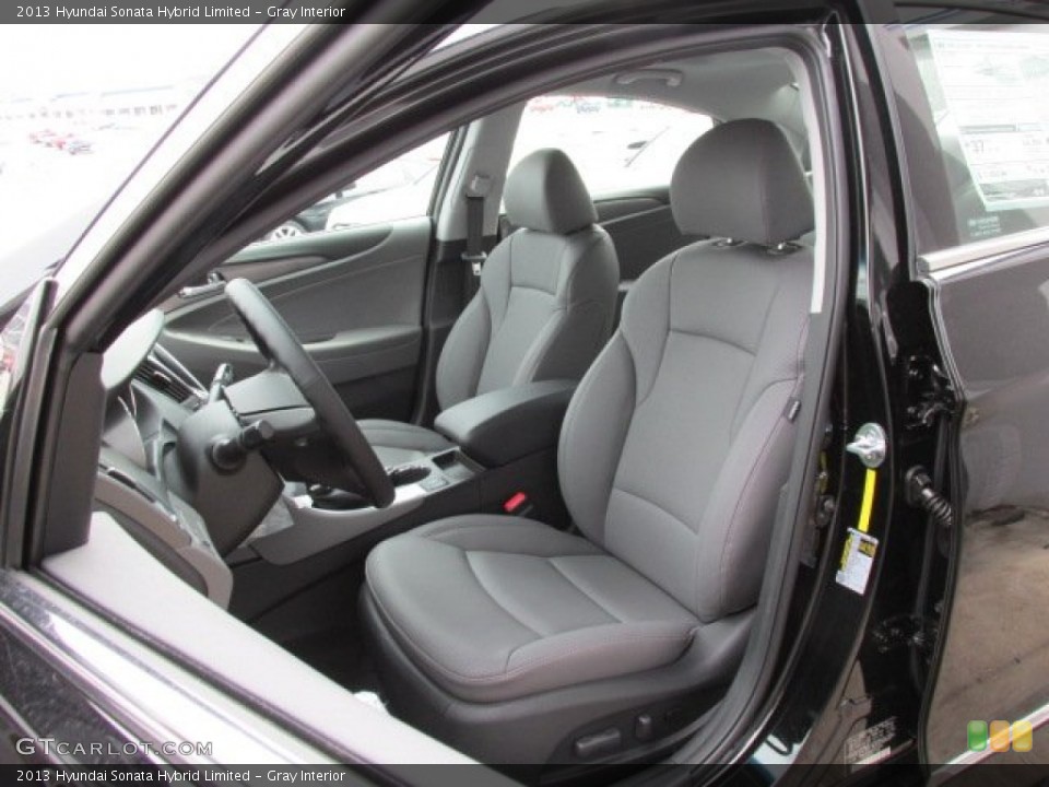 Gray Interior Front Seat for the 2013 Hyundai Sonata Hybrid Limited #79695377