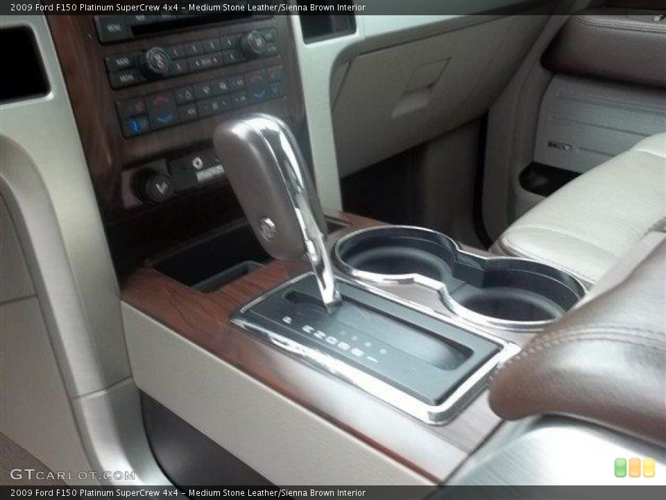 Medium Stone Leather/Sienna Brown Interior Transmission for the 2009 Ford F150 Platinum SuperCrew 4x4 #79695919