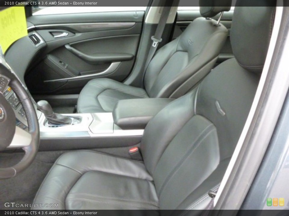 Ebony Interior Photo for the 2010 Cadillac CTS 4 3.6 AWD Sedan #79697419