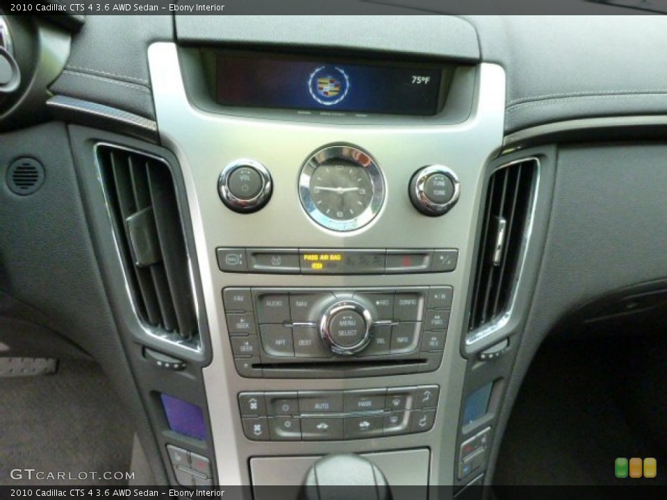 Ebony Interior Controls for the 2010 Cadillac CTS 4 3.6 AWD Sedan #79697609