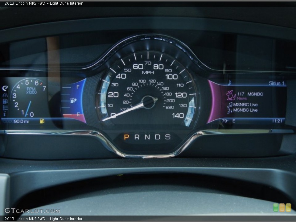 Light Dune Interior Gauges for the 2013 Lincoln MKS FWD #79703765