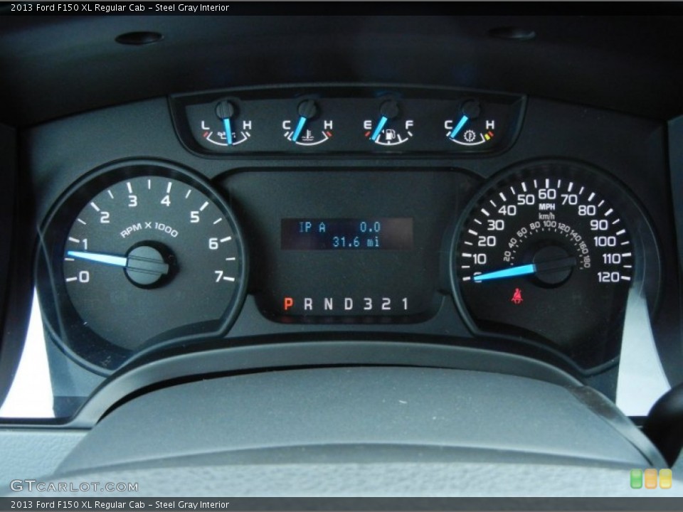 Steel Gray Interior Gauges for the 2013 Ford F150 XL Regular Cab #79704148