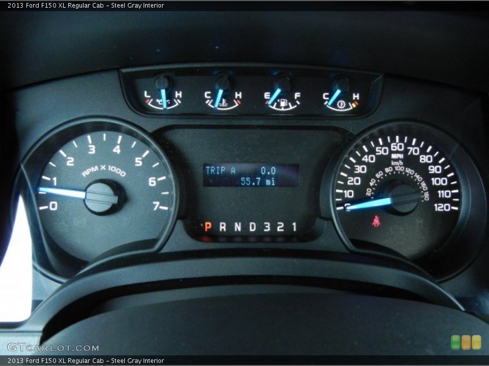 Steel Gray Interior Gauges for the 2013 Ford F150 XL Regular Cab #79704307