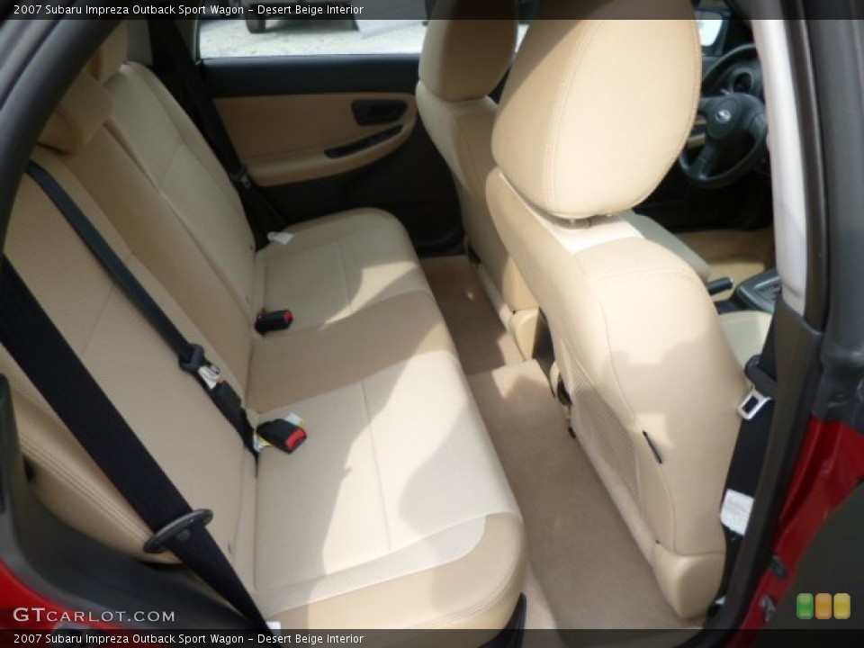 Desert Beige Interior Rear Seat for the 2007 Subaru Impreza Outback Sport Wagon #79704778