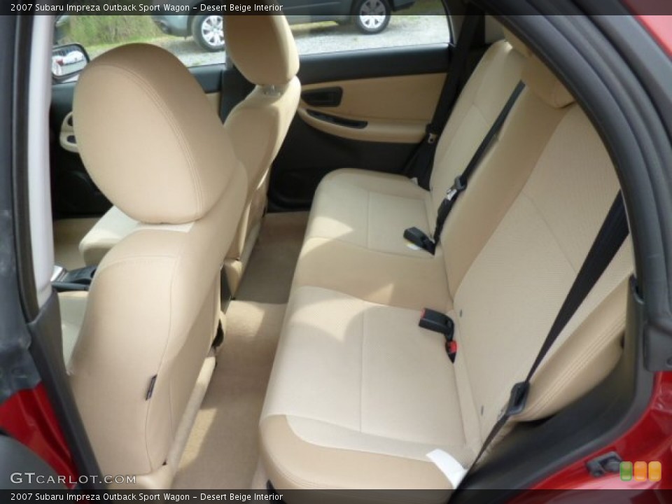 Desert Beige Interior Rear Seat for the 2007 Subaru Impreza Outback Sport Wagon #79704805