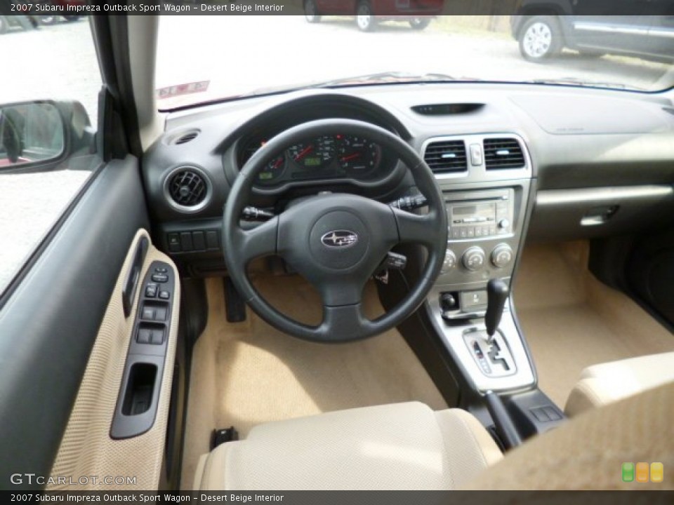 Desert Beige Interior Dashboard for the 2007 Subaru Impreza Outback Sport Wagon #79704818