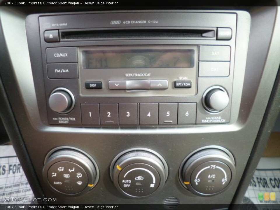 Desert Beige Interior Controls for the 2007 Subaru Impreza Outback Sport Wagon #79704874