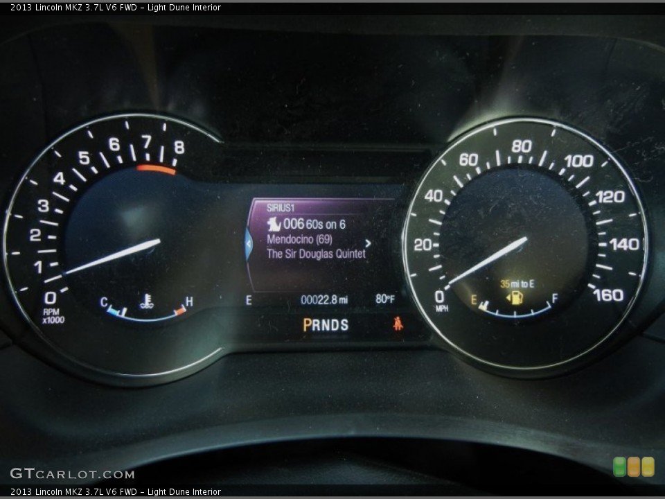 Light Dune Interior Gauges for the 2013 Lincoln MKZ 3.7L V6 FWD #79706454