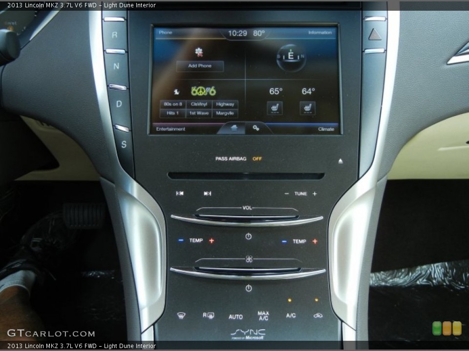 Light Dune Interior Controls for the 2013 Lincoln MKZ 3.7L V6 FWD #79706469