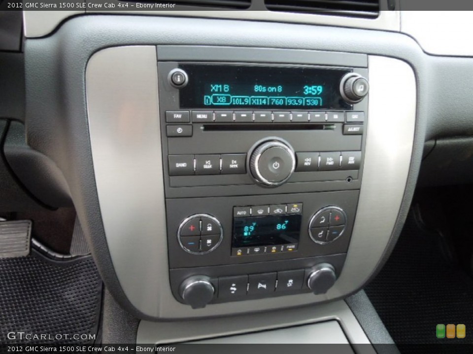 Ebony Interior Controls for the 2012 GMC Sierra 1500 SLE Crew Cab 4x4 #79706521
