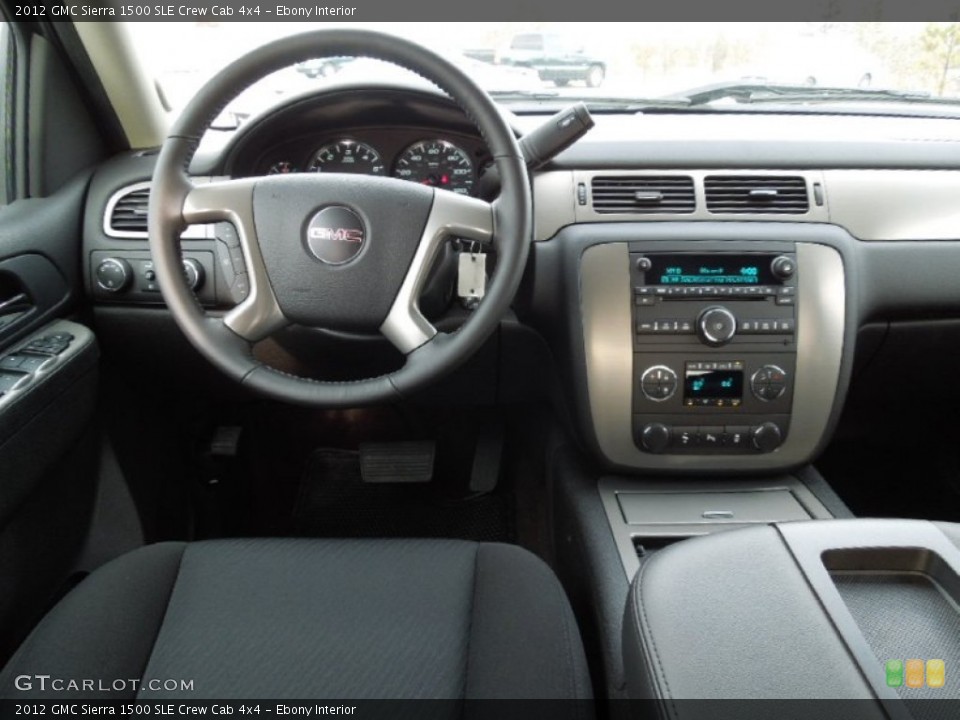 Ebony Interior Dashboard for the 2012 GMC Sierra 1500 SLE Crew Cab 4x4 #79706566