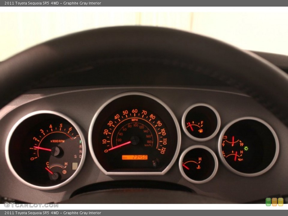 Graphite Gray Interior Gauges for the 2011 Toyota Sequoia SR5 4WD #79707898
