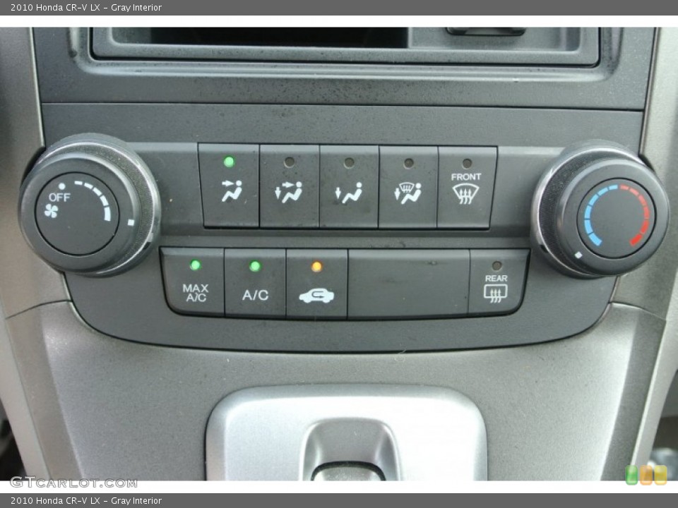 Gray Interior Controls for the 2010 Honda CR-V LX #79710141