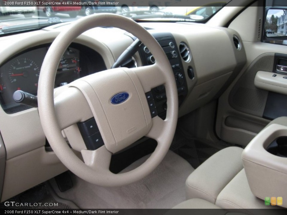 Medium/Dark Flint Interior Steering Wheel for the 2008 Ford F150 XLT SuperCrew 4x4 #79714211