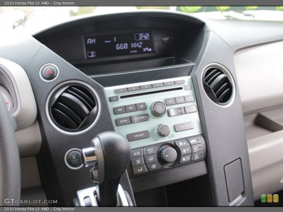 Gray Interior Controls for the 2010 Honda Pilot LX 4WD #79715547
