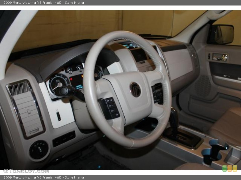 Stone Interior Steering Wheel for the 2009 Mercury Mariner V6 Premier 4WD #79719804