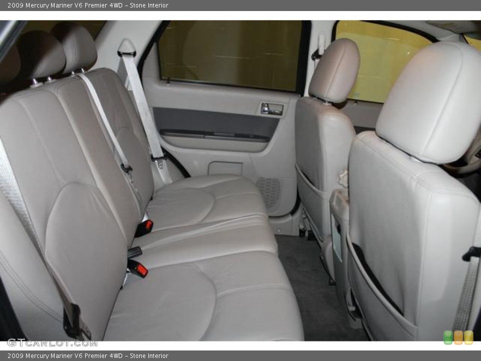 Stone Interior Rear Seat for the 2009 Mercury Mariner V6 Premier 4WD #79719939