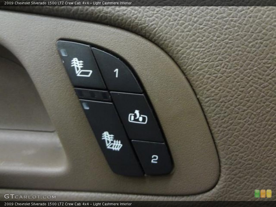 Light Cashmere Interior Controls for the 2009 Chevrolet Silverado 1500 LTZ Crew Cab 4x4 #79720410