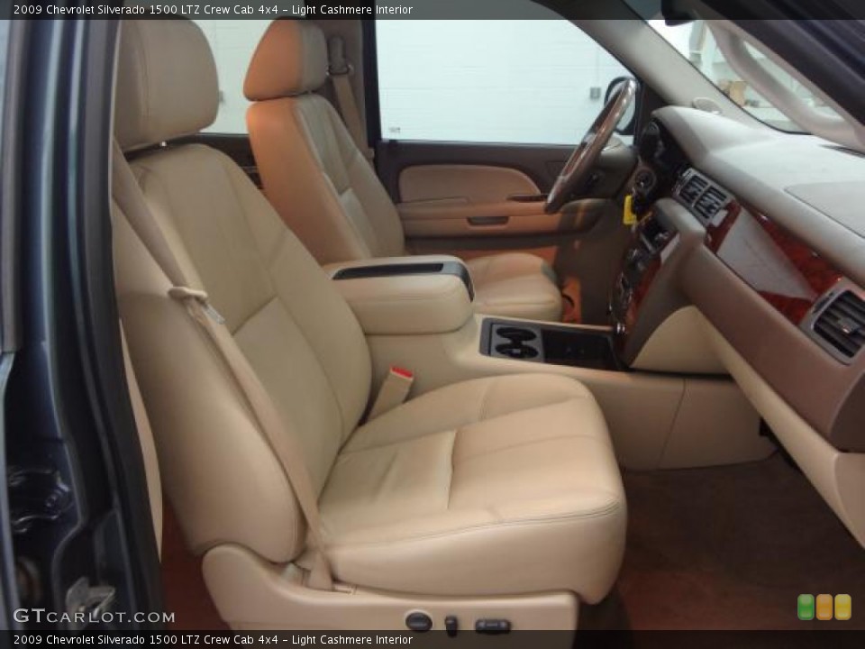 Light Cashmere Interior Front Seat for the 2009 Chevrolet Silverado 1500 LTZ Crew Cab 4x4 #79720538