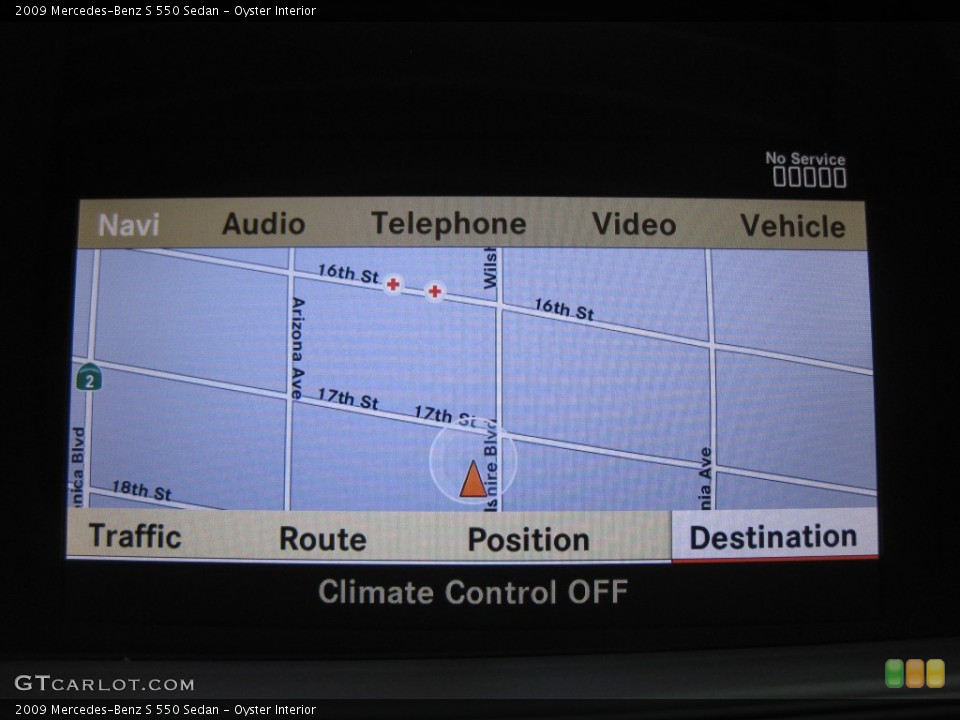 Oyster Interior Navigation for the 2009 Mercedes-Benz S 550 Sedan #79721943