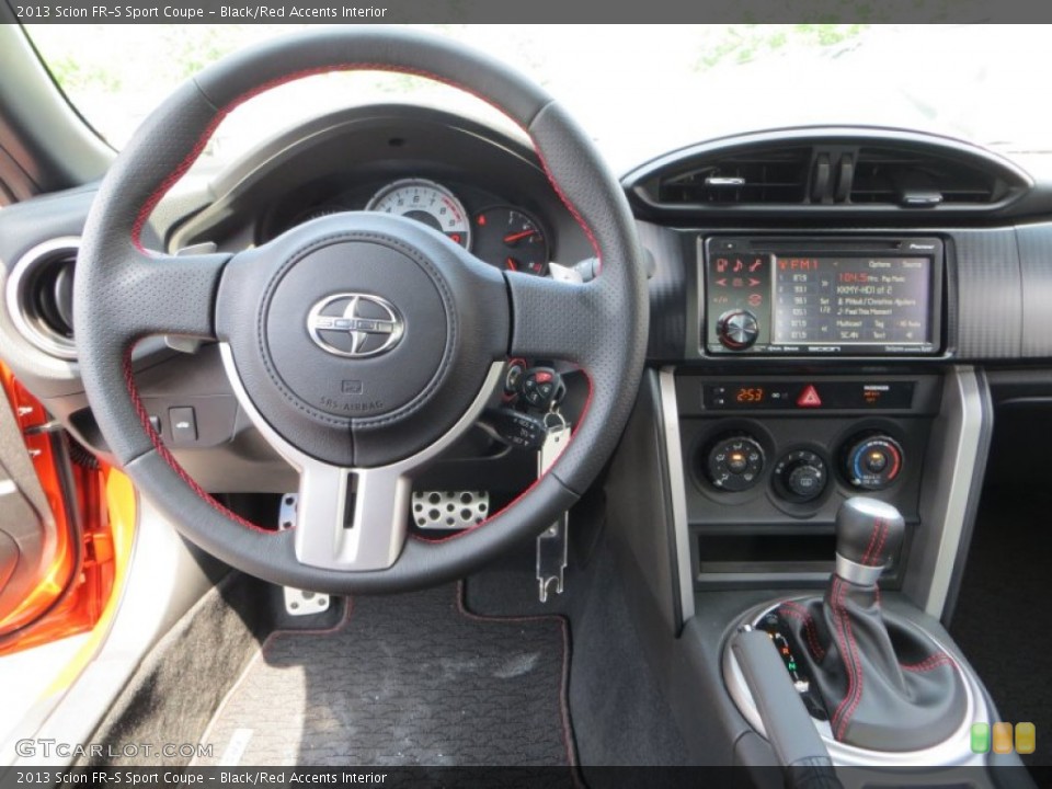 Black/Red Accents Interior Dashboard for the 2013 Scion FR-S Sport Coupe #79722760
