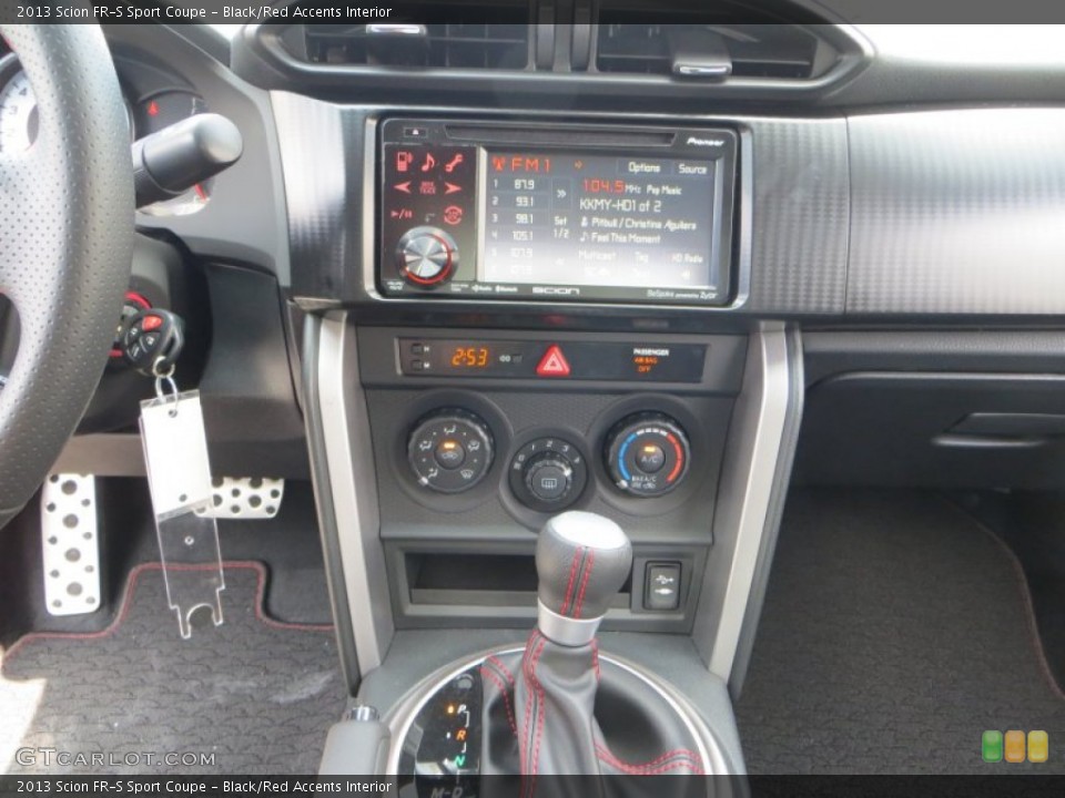 Black/Red Accents Interior Controls for the 2013 Scion FR-S Sport Coupe #79722785