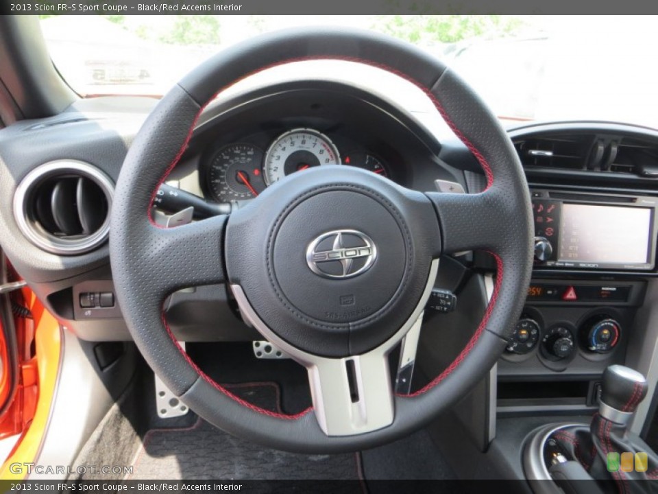 Black/Red Accents Interior Steering Wheel for the 2013 Scion FR-S Sport Coupe #79722889