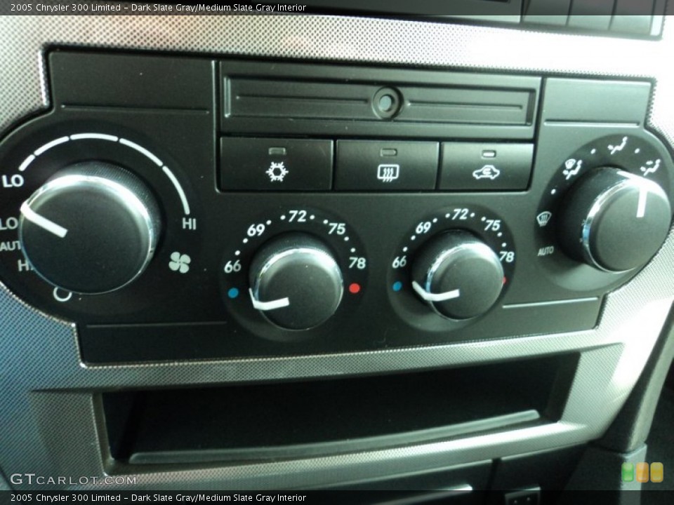 Dark Slate Gray/Medium Slate Gray Interior Controls for the 2005 Chrysler 300 Limited #79723909