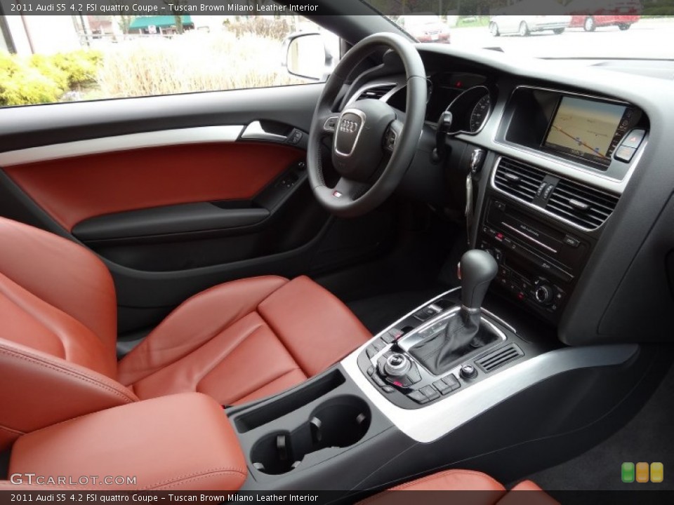 Tuscan Brown Milano Leather Interior Photo for the 2011 Audi S5 4.2 FSI quattro Coupe #79727456