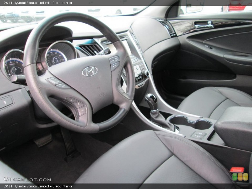 Black 2011 Hyundai Sonata Interiors