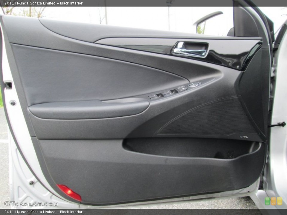 Black Interior Door Panel for the 2011 Hyundai Sonata Limited #79728141