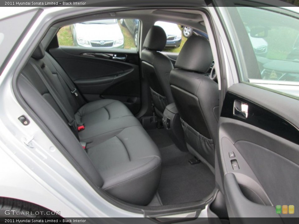 Black Interior Rear Seat for the 2011 Hyundai Sonata Limited #79728249