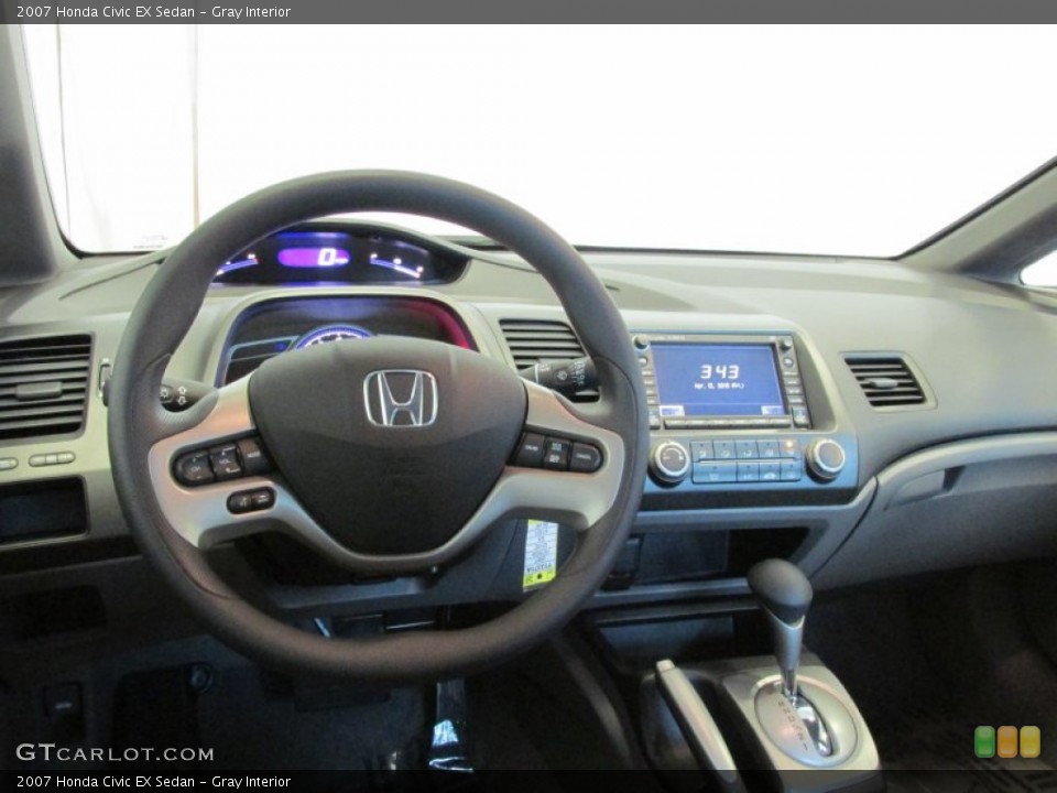 Gray Interior Dashboard for the 2007 Honda Civic EX Sedan #79728691