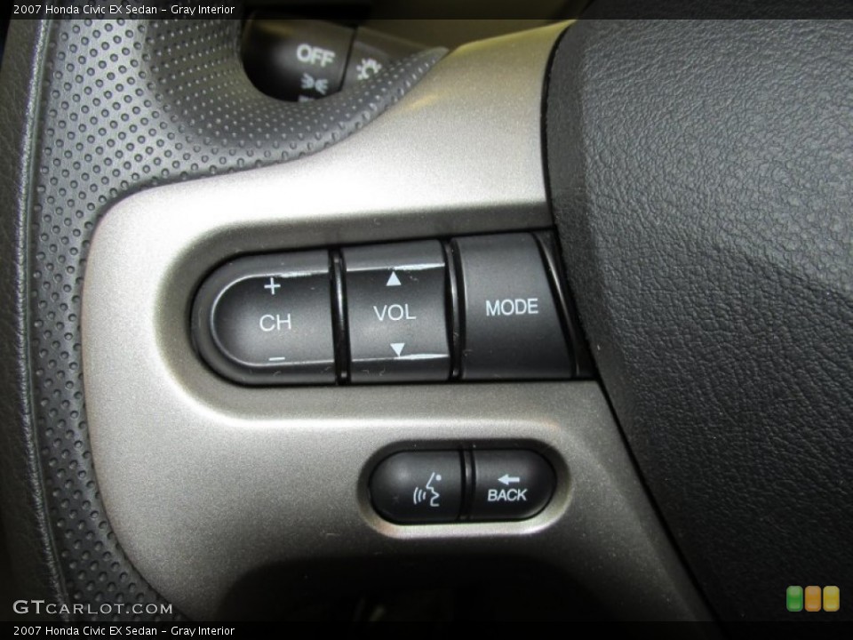 Gray Interior Controls for the 2007 Honda Civic EX Sedan #79728767