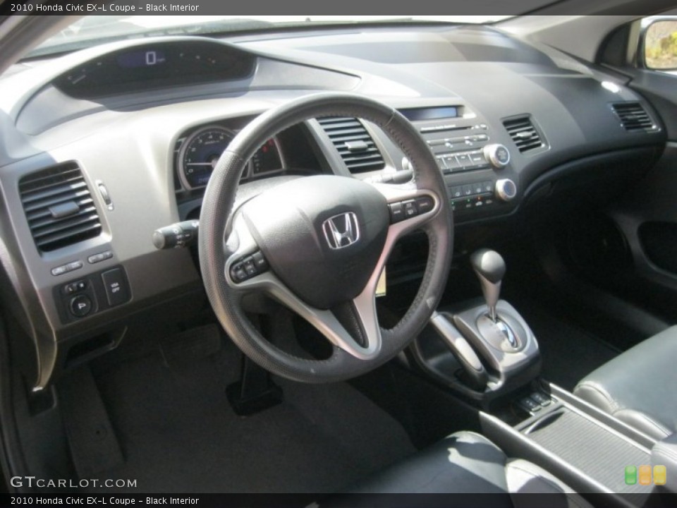 Black Interior Dashboard for the 2010 Honda Civic EX-L Coupe #79729288