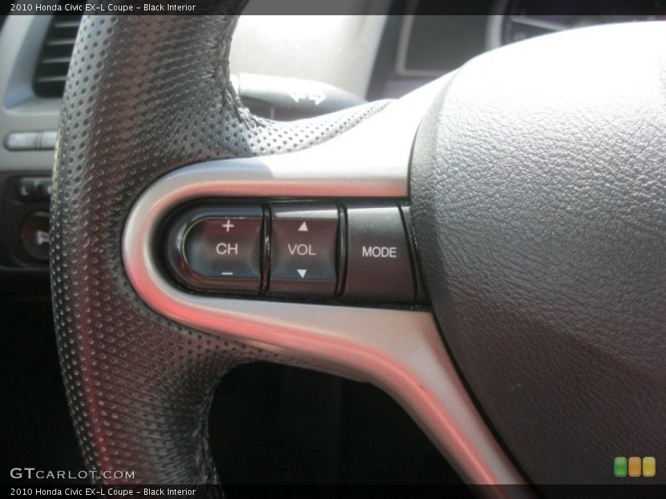 Black Interior Controls for the 2010 Honda Civic EX-L Coupe #79729418