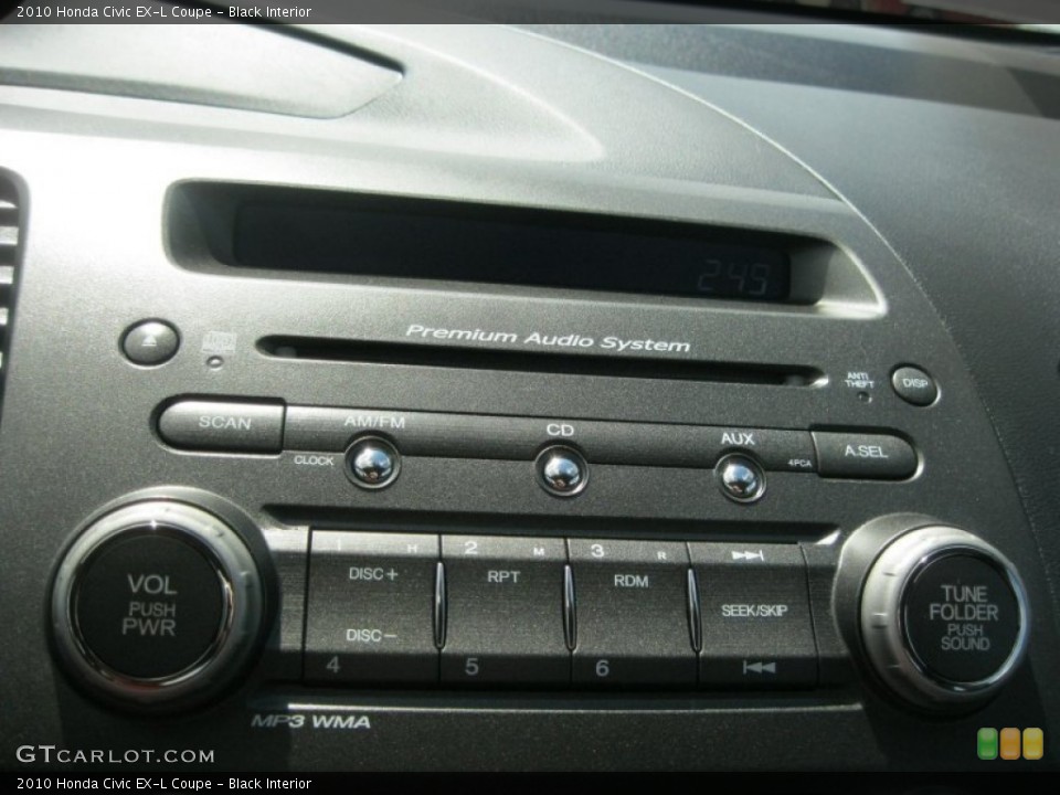 Black Interior Audio System for the 2010 Honda Civic EX-L Coupe #79729461