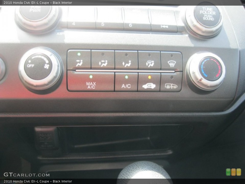Black Interior Controls for the 2010 Honda Civic EX-L Coupe #79729485