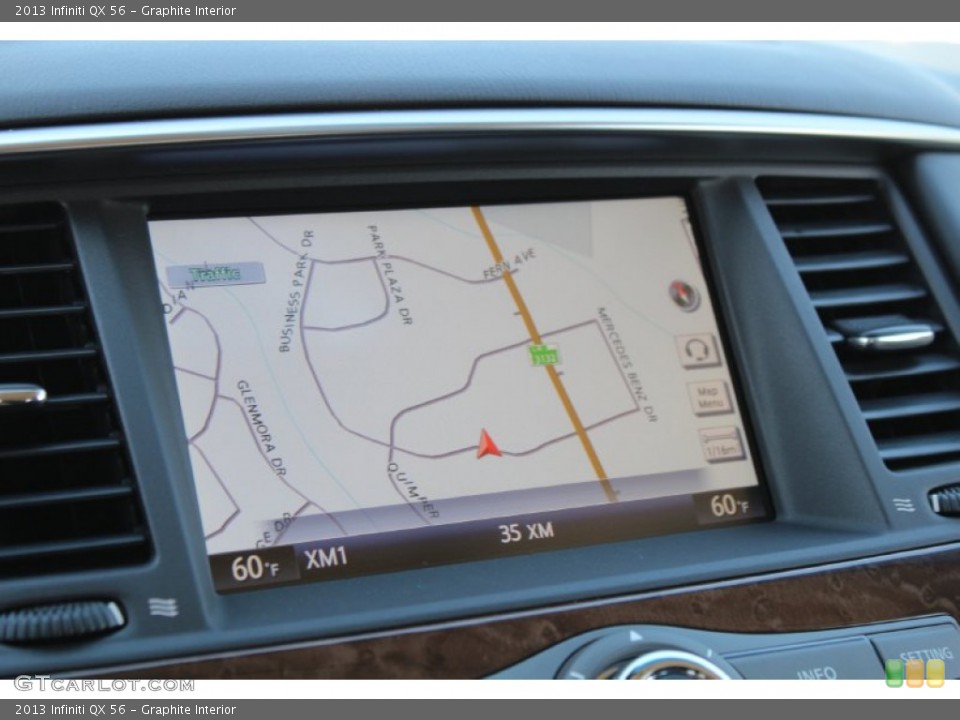 Graphite Interior Navigation for the 2013 Infiniti QX 56 #79733003