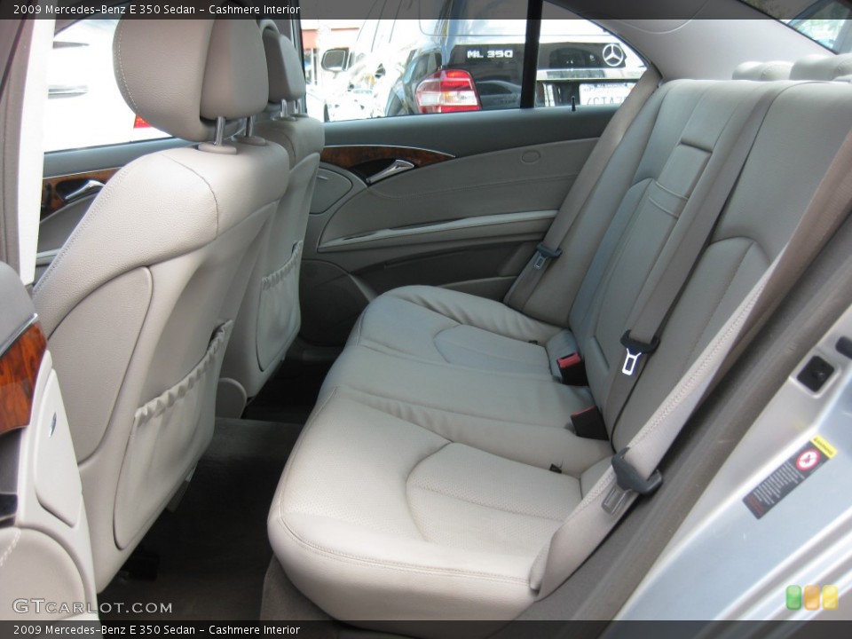 Cashmere Interior Rear Seat for the 2009 Mercedes-Benz E 350 Sedan #79734003