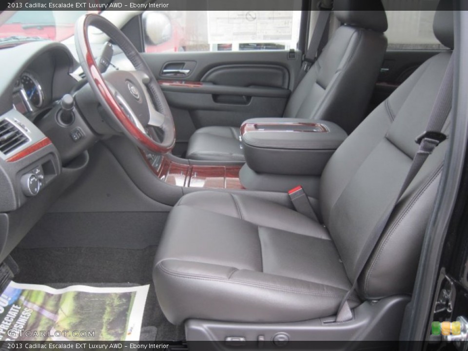 Ebony Interior Photo for the 2013 Cadillac Escalade EXT Luxury AWD #79734500