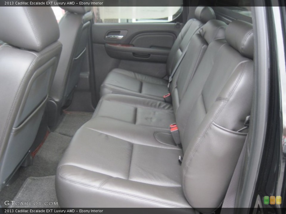 Ebony Interior Rear Seat for the 2013 Cadillac Escalade EXT Luxury AWD #79734525